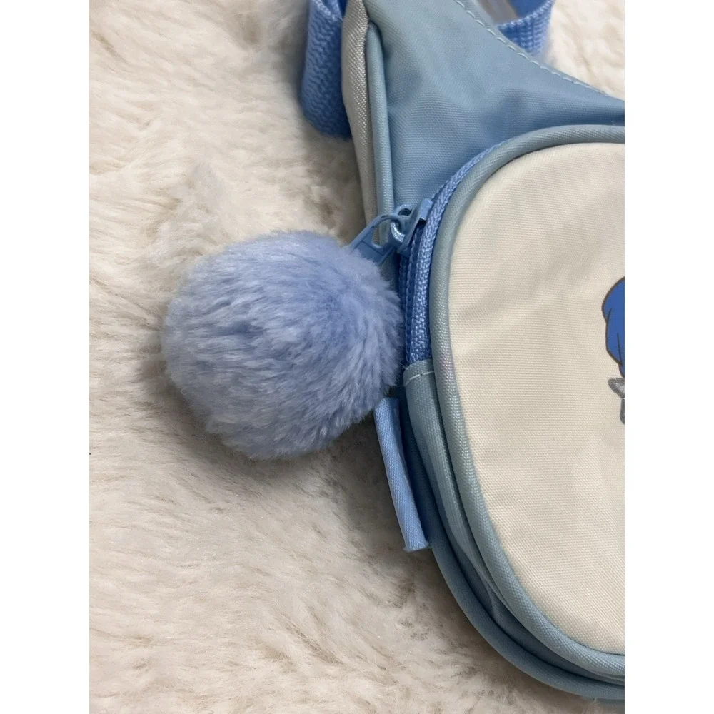 Vintage Kim Possible Purse (spot) Light Blue Cheerleader Pom Pom Nylon